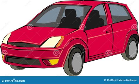 Carro Carro Desportivo Vermelho Ilustração do Vetor Ilustração de