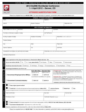 Fillable Online Substitution Form Ncsi Fax Email Print Pdffiller