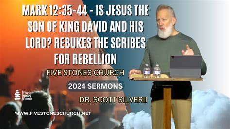 Mark Is Jesus The Son Of King David And His Lord Rebukes