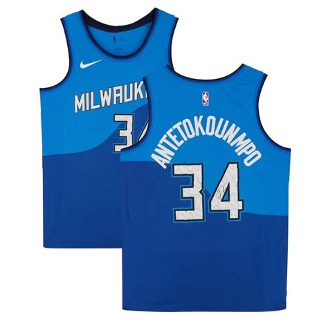 Giannis Antetokounmpo Signed Bucks Jersey Fanatics Pristine Auction