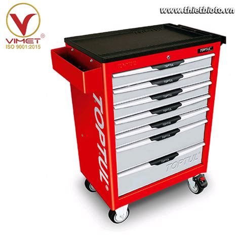 Tủ đồ nghề 7 ngăn 208 chi tiết Toptul GE 20804 W 7 Drawer Tool Trolley