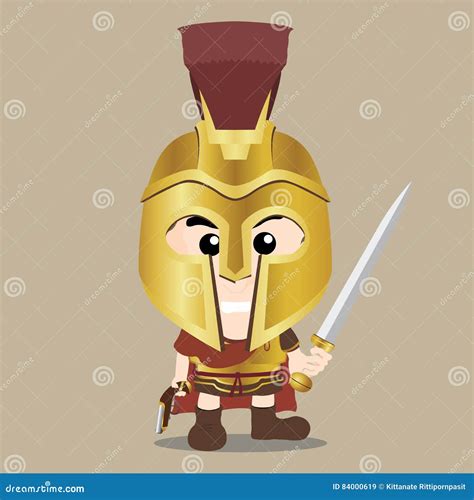 Julius Caesar Cartoon Character Vector Illustration