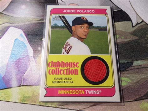 2023 Topps Heritage Clubhouse Collection Relics Jorge Polanco CCR JP