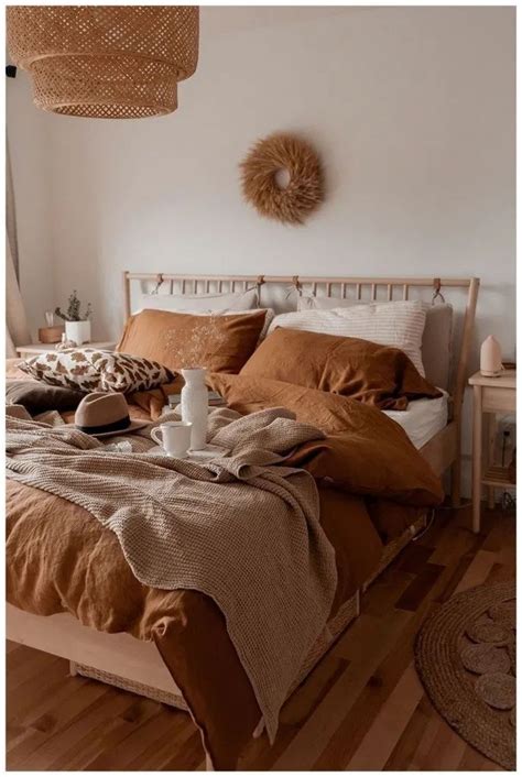 Rusty Burnt Orange Bedroom Decor Inspo Bedroom Interior Room Ideas