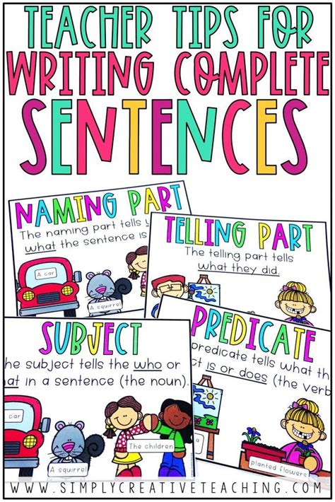 These Writing Complete Sentences Resources Are Perfect For Teaching 1st