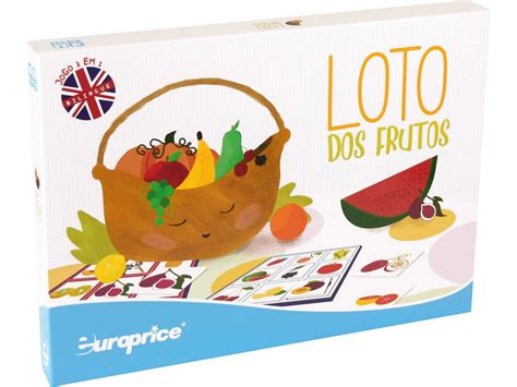 Jogo de Tabuleiro EUROPRICE Loto dos Frutos Idade Mínima 3 anos