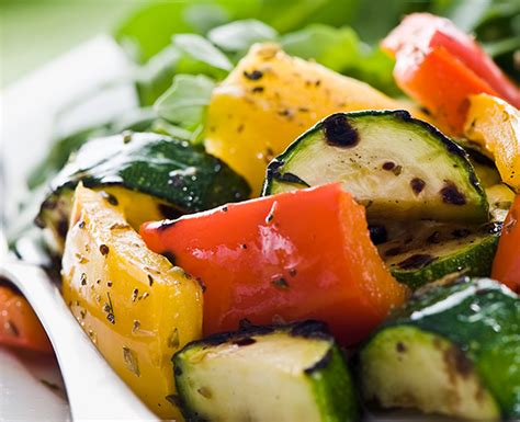 Légumes grillés en salade Châtelaine