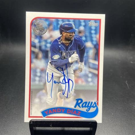 2024 Topps Update Yandy Diaz On Card Auto 89ba Yd Tampa Bay Rays EBay