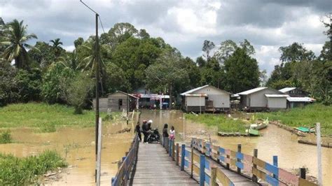 Debit Sungai Kayan Naik Bulu Perindu Tanjung Selor Tergenang Rafidin