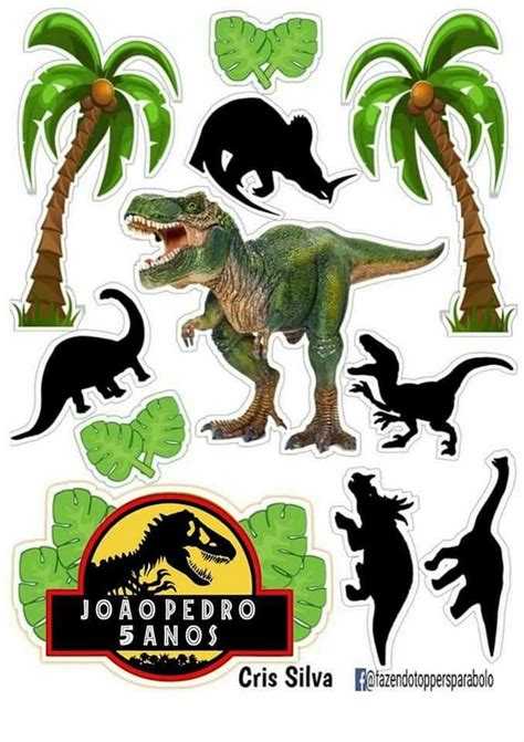 Pin By Denise Canabrava On 1 Modelos Bolo Topo Dinosaur Cake Toppers Dinosaur Images