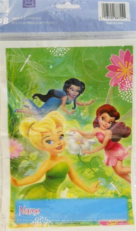 Tinker Bell Treat Bags Party Favors 8 Count Tinkerbell Birthday