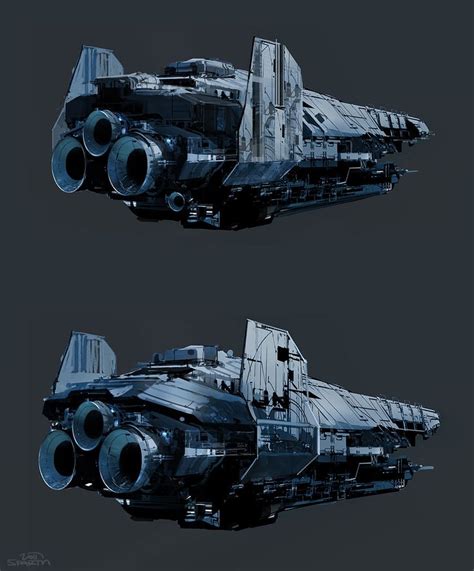 Halo Ships Spaceship Art Conceptual Artwork