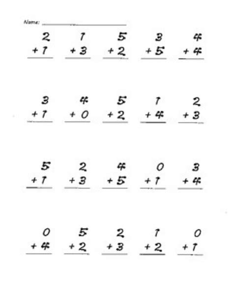 Touch Points Math Worksheet