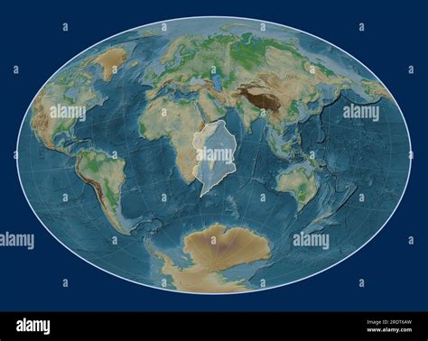 Placa Tect Nica Somaliana En El Mapa De Elevaci N F Sica En La