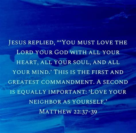 Jesus Replied You Must Love The Lord Your God With All Your Heart