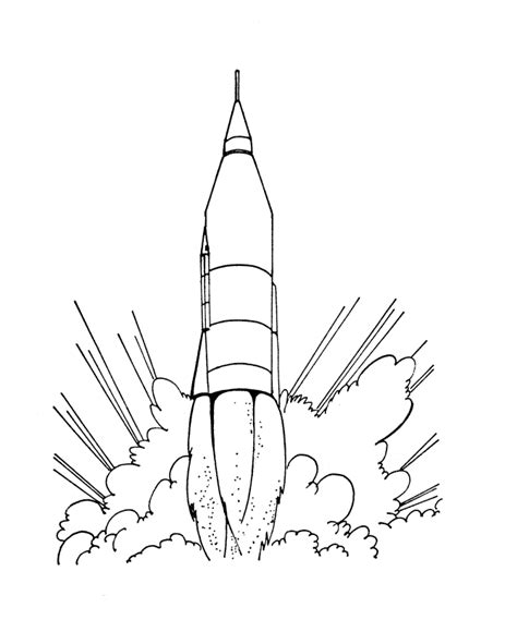 Free Printable Rocket Ship Coloring Pages For Kids