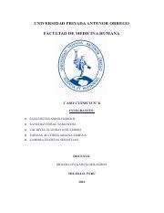 Caso Cl Nico Semana Bioca Pdf Universidad Privada Antenor Orrego