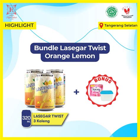 Jual Lasegar Twist Bundle Kaleng Rasa Orange Lemon Shopee Indonesia