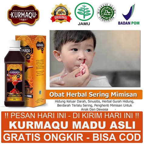 Jual Obat Sering Mimisan Hidung Keluar Darah Sinusitis Herbal Gurah