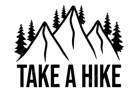 Premium Vector | Logo hiking take a hike