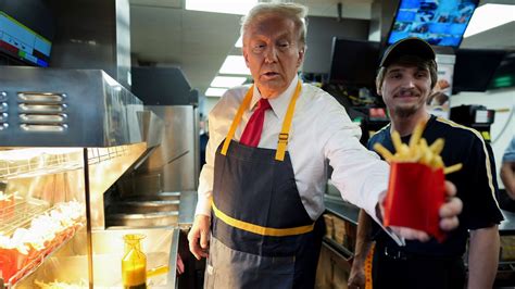 Trump Works The Fry Station At A Pennsylvania Mcdonalds