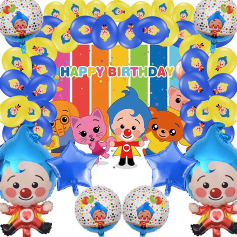 Buy Plim Plim Birthday Party Supplies Clown Balloons Include Background