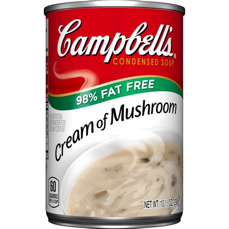 Amazon Campbell S Fat Free Condensed Soup Cream Of Mushroom