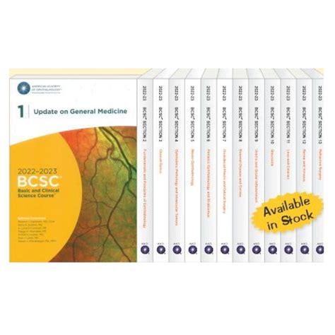 Basic And Clinical Science Course 2022 23 13 Volumes Set By American Academy Of Ophthalmology