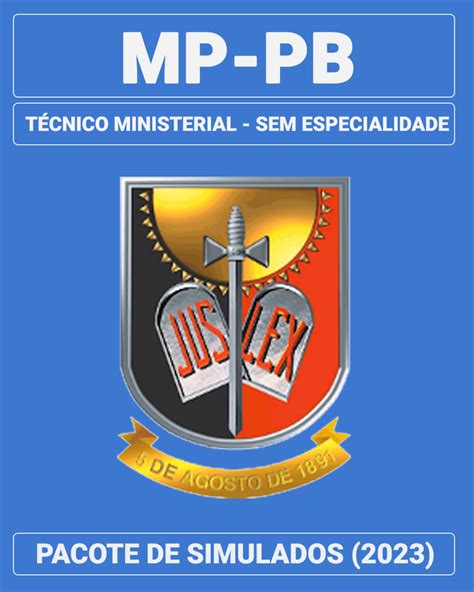 Simulados Inéditos Mp Pb Técnico Ministerial Sem Especialidade