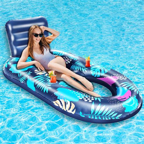 [ Extra Large ] Inflatable Pool Floats Adult, Pool Lounger Float with