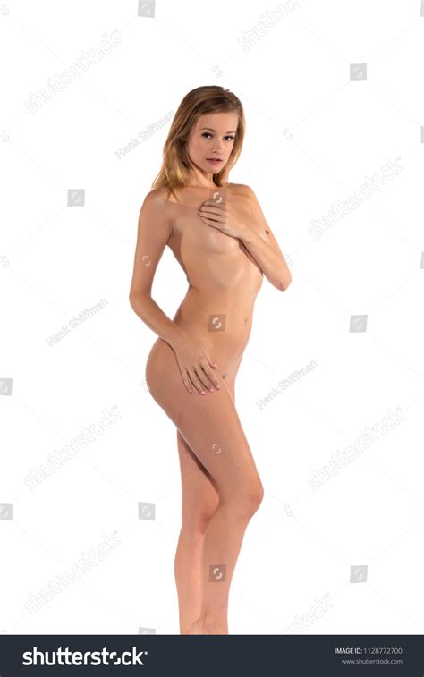 Tall Slender Blonde Standing Nude On Stock Photo 1128772700 Shutterstock