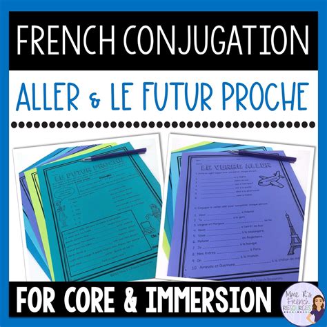 French Verb Worksheets Aller Present Tense Futur Proche Activities