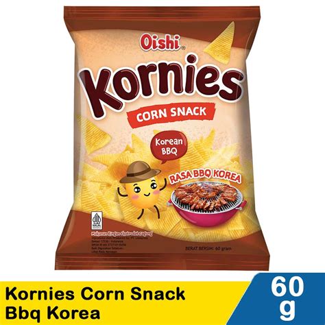 Oishi Kornies Corn Snack Bbq Korea G Klik Indomaret