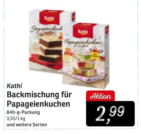 Kathi Backmischung F R Papageienkuchen Angebot Bei Konsum