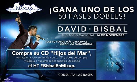 Gana Uno De Los 50 Pases Dobles Para El Concierto De David Bisbal En El