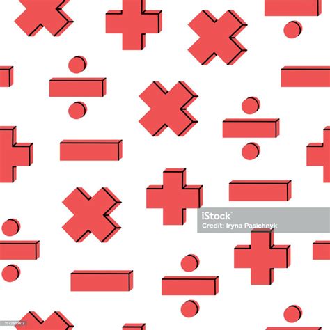 Math Operations Sign Seamless Pattern Stock Illustration - Download ...