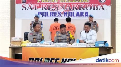 Polisi Tangkap 2 Pengedar Narkoba Di Kolaka 1 1 Kg Sabu Disita