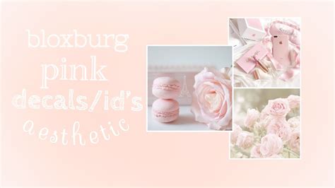 Pink Bloxburg Decals