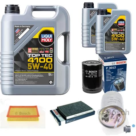 Bosch Inspection Set L Liqui Moly Top Tec W Pour Vw Seat