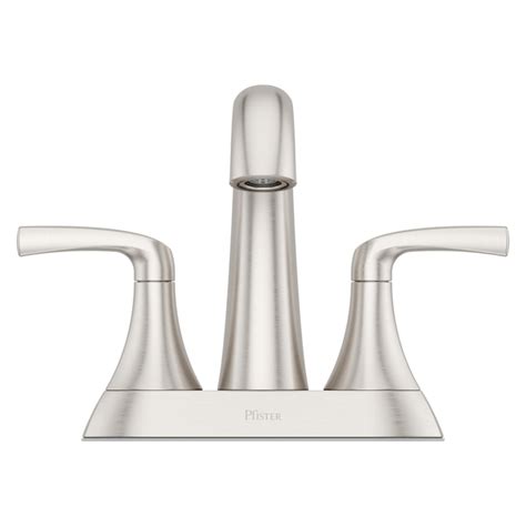 Pfister Rancho Spot Defense Brushed Nickel 4 In Centerset 2 Handle Watersense Bathroom Sink