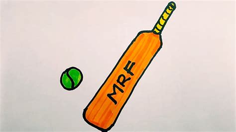 Let S Learn How To Draw Bat Ball Easy Step By Step And Colouring In