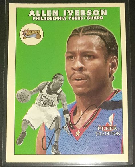 Allen iverson 2001 fleer trandition NBA カード FleerSky Box 売買されたオークション