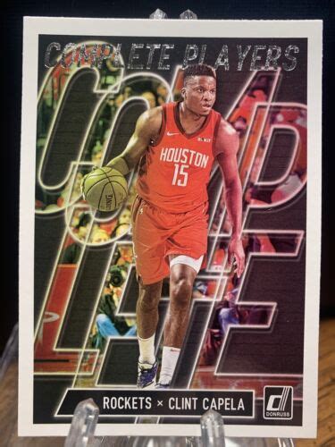 Panini Donruss Clint Capela Complete Players Houston Rockets