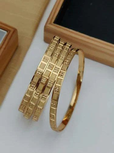 Brass Wedding Wear Alloy Gold Plated Bangle Set At Rs Set In Surat