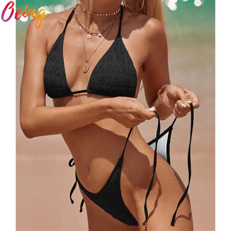 OEING Conjunto de Bikini Sexy para mujer traje de baño de realce