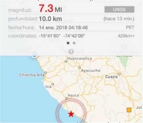 Terremoto en Perú ya se contabilizan 2 muertos y 65 heridos eju tv