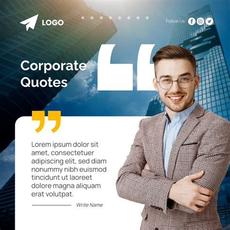 Corporate Inspirational Quotes Template Postermywall