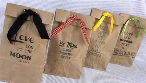 Tutorial Print Sayings On Brown Paper Bags Great Alternative To