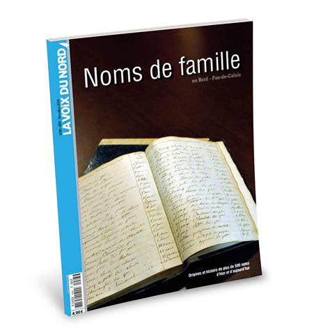 Les Noms De Famille En Nord Pas De Calais La Voix éditions