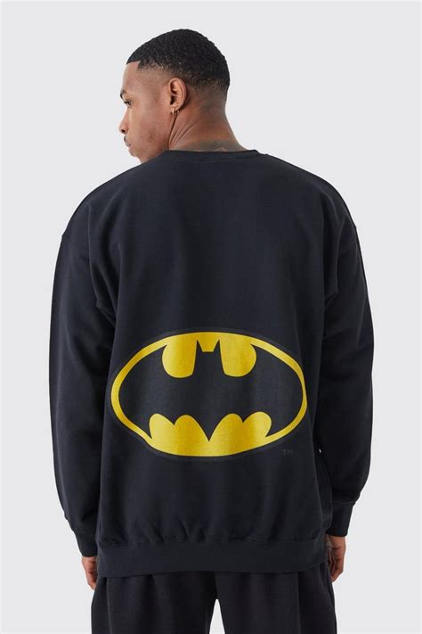 Oversized Batman License Sweatshirt Boohoo Uk